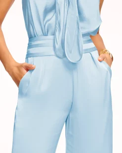 New Ramy Brook Joss Cropped Wide Leg Pant