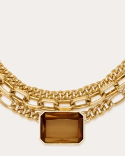 Online Ramy Brook Karissa Layered Choker Necklace Gold