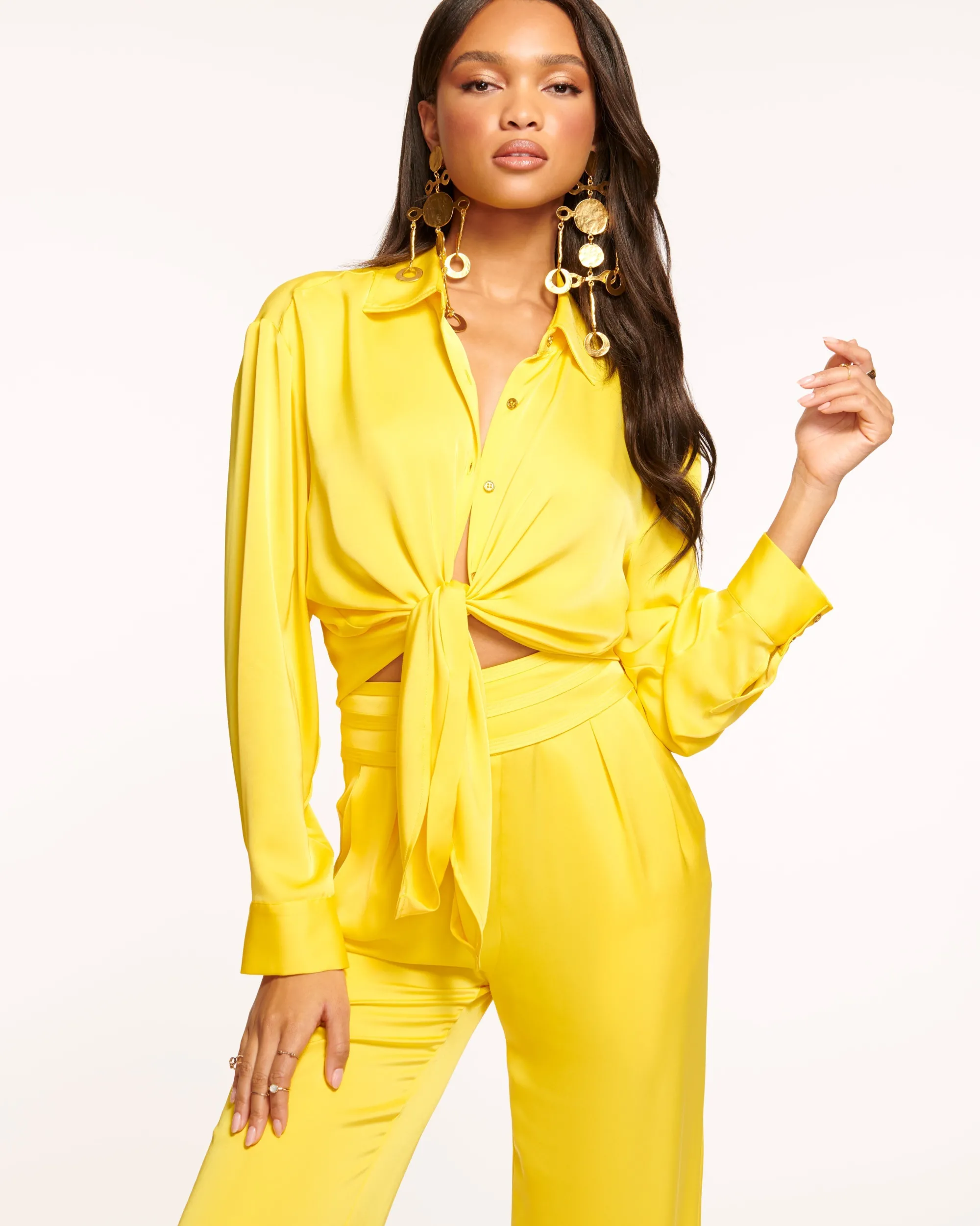 Sale Ramy Brook Kolby Oversized Button Down Blouse