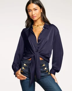 Sale Ramy Brook Kolby Oversized Button Down Blouse