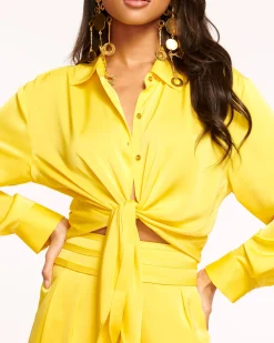 Sale Ramy Brook Kolby Oversized Button Down Blouse
