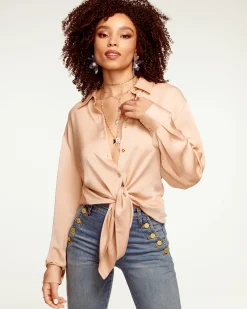 Sale Ramy Brook Kolby Oversized Button Down Blouse