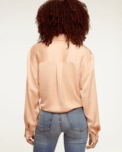 Sale Ramy Brook Kolby Oversized Button Down Blouse