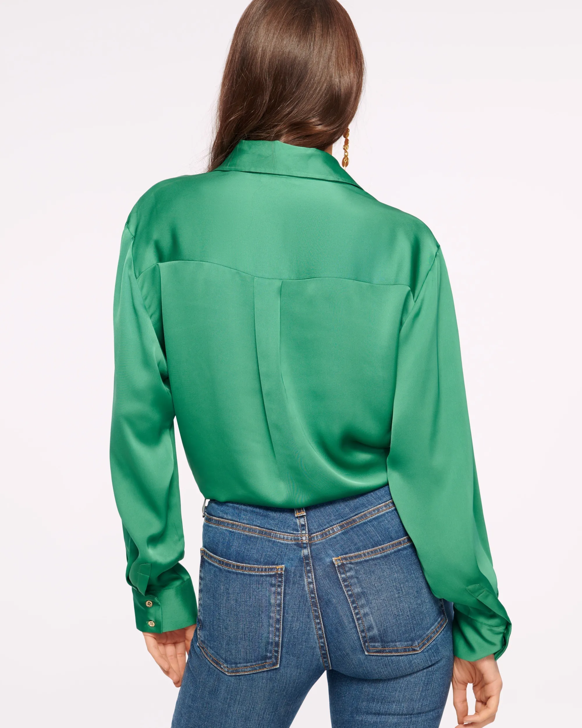 Sale Ramy Brook Kolby Oversized Button Down Blouse