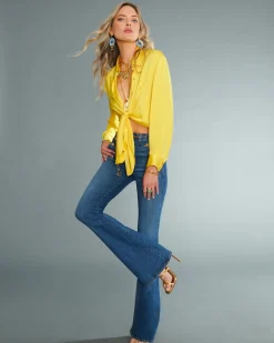 Sale Ramy Brook Kolby Oversized Button Down Blouse