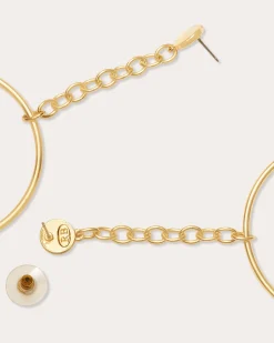 Outlet Ramy Brook Lea Teardrop Hoop Earrings Gold