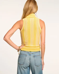 Fashion Ramy Brook Leonie Sleeveless Knit Turtleneck