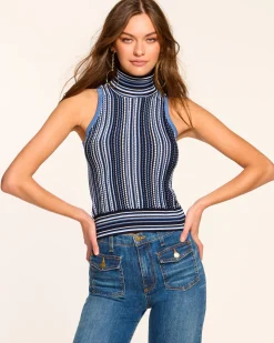 Fashion Ramy Brook Leonie Sleeveless Knit Turtleneck