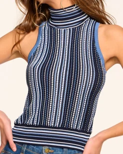 Fashion Ramy Brook Leonie Sleeveless Knit Turtleneck
