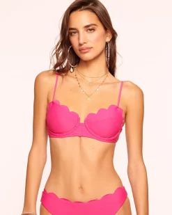 Best Ramy Brook Leyla Scalloped Underwire Bikini Top Perfectpink