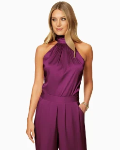 Clearance Ramy Brook Lori Silk High Neck Tank Top