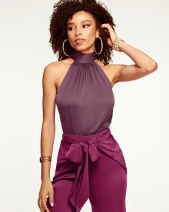 Clearance Ramy Brook Lori Silk High Neck Tank Top