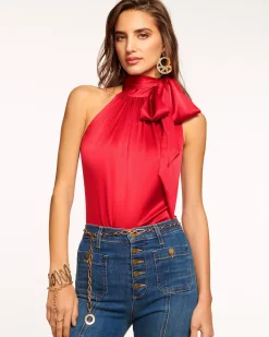 Clearance Ramy Brook Lori Silk High Neck Tank Top