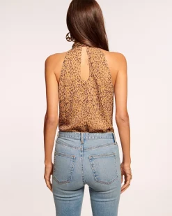 Clearance Ramy Brook Lori Silk High Neck Tank Top