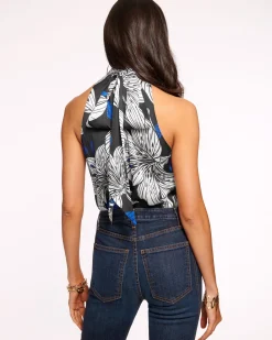 Clearance Ramy Brook Lori Silk High Neck Tank Top