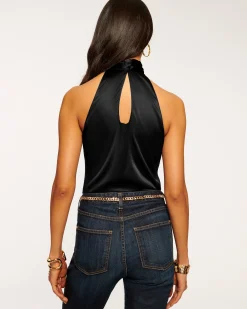 Clearance Ramy Brook Lori Silk High Neck Tank Top