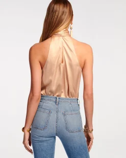Clearance Ramy Brook Lori Silk High Neck Tank Top