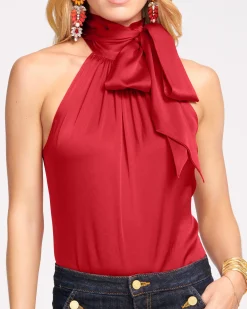 Clearance Ramy Brook Lori Silk High Neck Tank Top