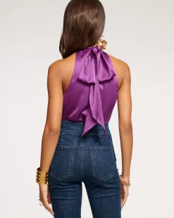 Clearance Ramy Brook Lori Silk High Neck Tank Top