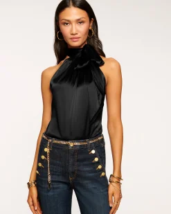 Clearance Ramy Brook Lori Silk High Neck Tank Top