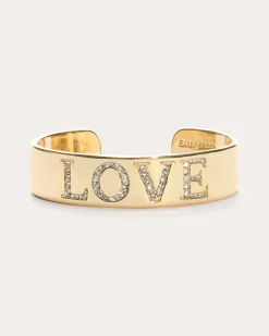 Outlet Ramy Brook Love Statement Cuff Bracelet Gold