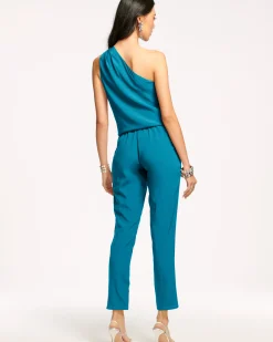 Sale Ramy Brook Lulu One Shoulder Jumpsuit Navy