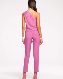 Sale Ramy Brook Lulu One Shoulder Jumpsuit Navy