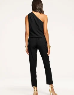 Sale Ramy Brook Lulu One Shoulder Jumpsuit Navy