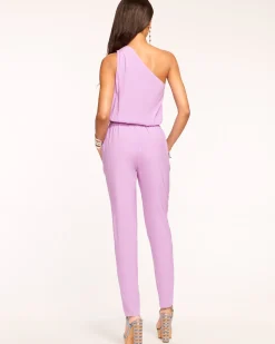 Sale Ramy Brook Lulu One Shoulder Jumpsuit Navy