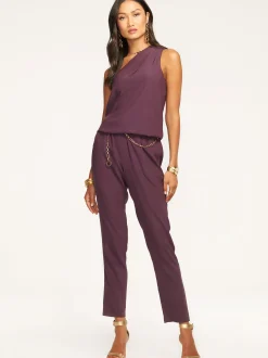 Sale Ramy Brook Lulu One Shoulder Jumpsuit Navy