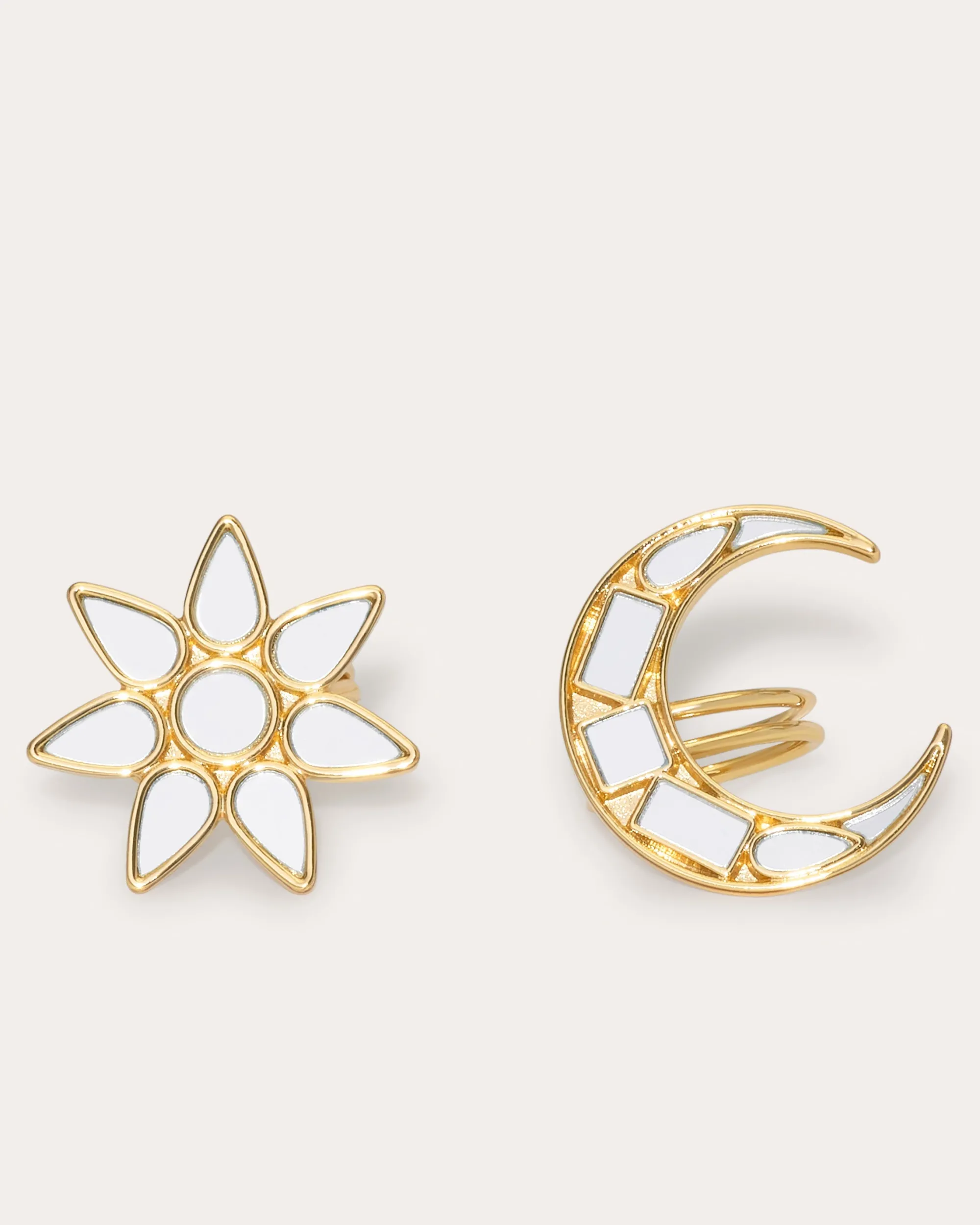 Outlet Ramy Brook Lunar Mirrored Ring Set Gold