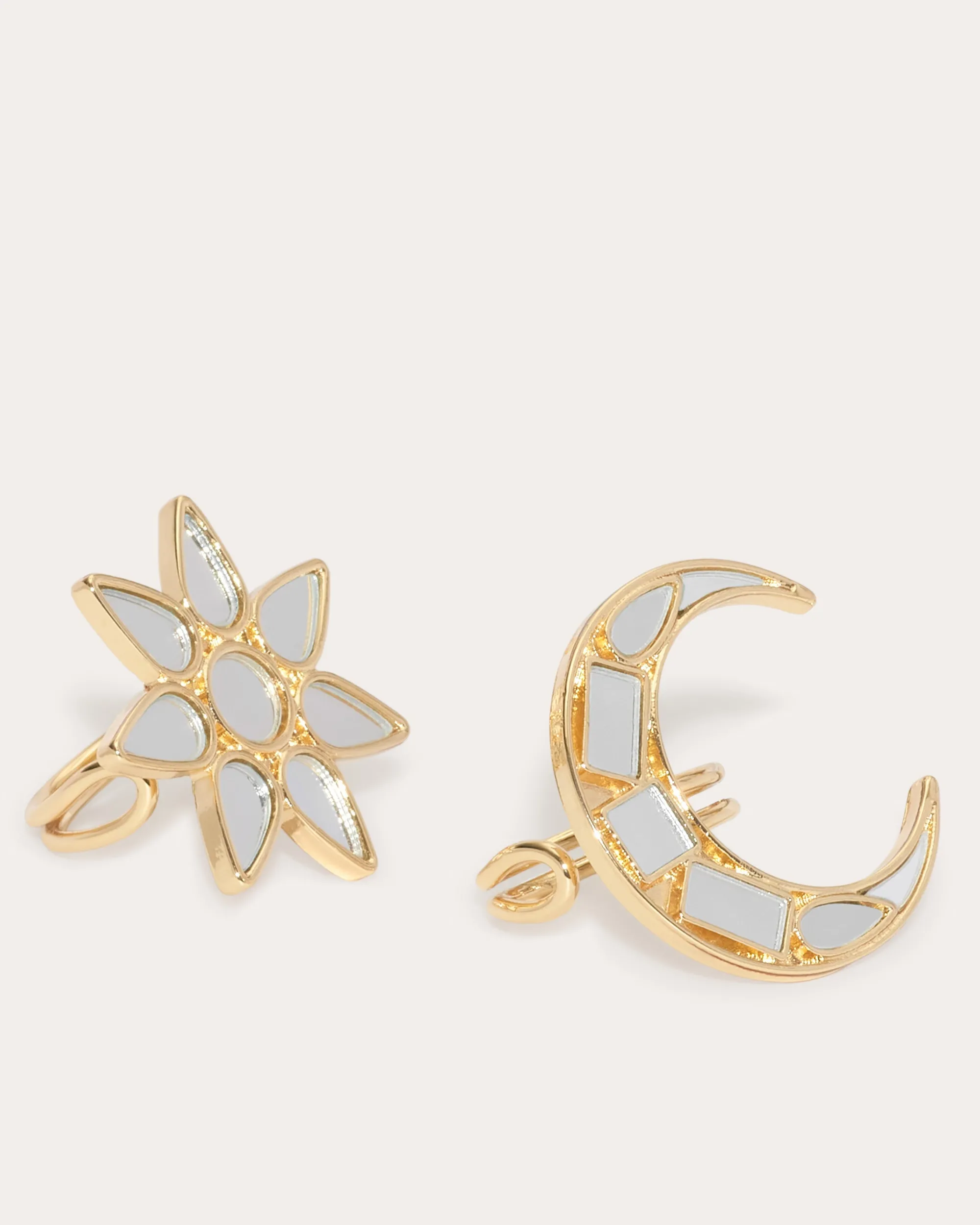 Outlet Ramy Brook Lunar Mirrored Ring Set Gold