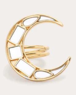 Outlet Ramy Brook Lunar Mirrored Ring Set Gold
