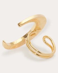 Outlet Ramy Brook Lunar Mirrored Ring Set Gold