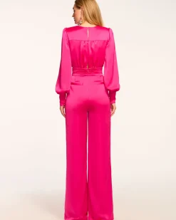 Best Ramy Brook Madelane Plunging Long Sleeve Jumpsuit