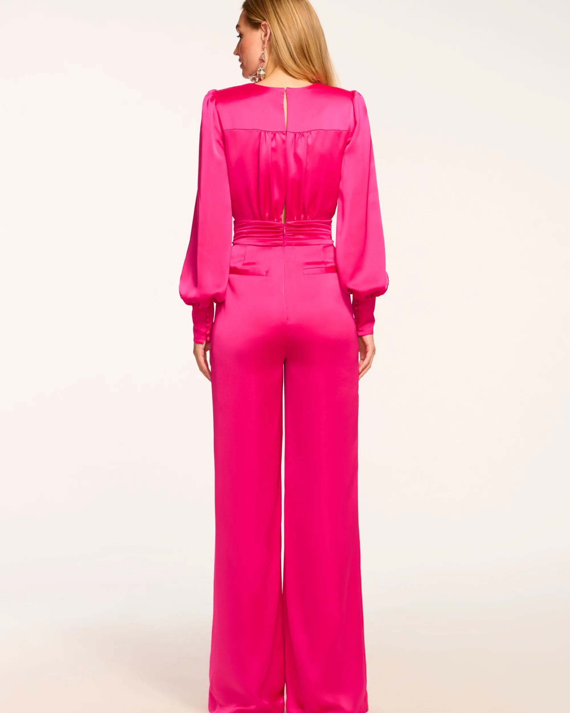 Best Ramy Brook Madelane Plunging Long Sleeve Jumpsuit