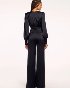 Best Ramy Brook Madelane Plunging Long Sleeve Jumpsuit