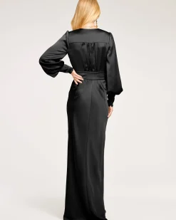 Hot Ramy Brook Madelane Plunging Maxi Dress Black