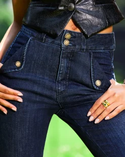 Online Ramy Brook Mase High-Rise Flare Jean Mediumwash