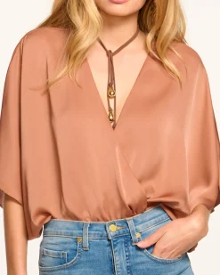 Outlet Ramy Brook Mckinley V-Neck Bodysuit