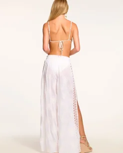 Clearance Ramy Brook Milan Wide Leg Coverup Pant Whitefloral