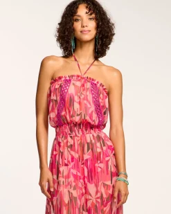 Sale Ramy Brook Miranda Coverup Dress Pinkfloral