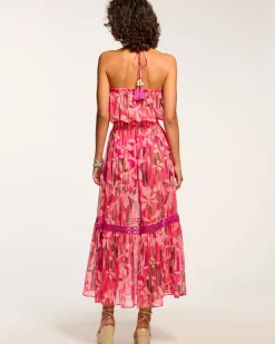 Sale Ramy Brook Miranda Coverup Dress Pinkfloral
