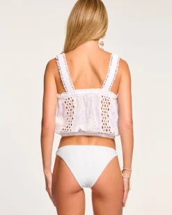 Online Ramy Brook Misha Coverup Top Whitefloral