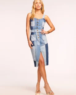 Discount Ramy Brook Monica Denim Midi Dress