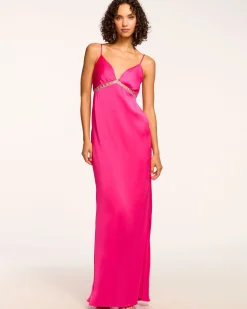 Discount Ramy Brook Mosby Embellished Empire Waist Gown