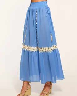 Fashion Ramy Brook Orlayne Coverup Skirt Sereneblue