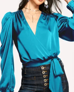 Fashion Ramy Brook Pauline Puff Sleeve Blouse