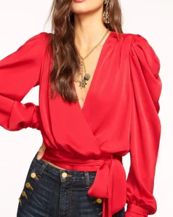 Fashion Ramy Brook Pauline Puff Sleeve Blouse