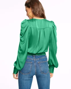 Fashion Ramy Brook Pauline Puff Sleeve Blouse
